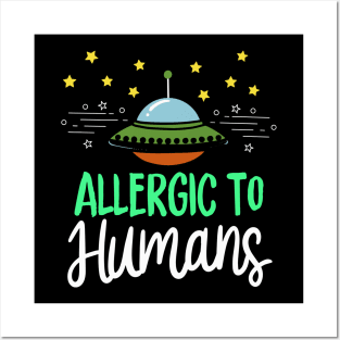 Allergic To Humans Posters and Art